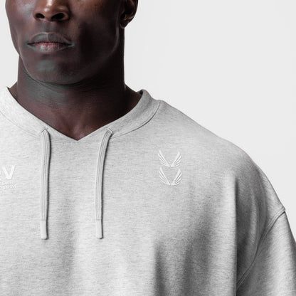 0945. Micro-Terry Warm-Up Tee - Heather Grey | ASRV