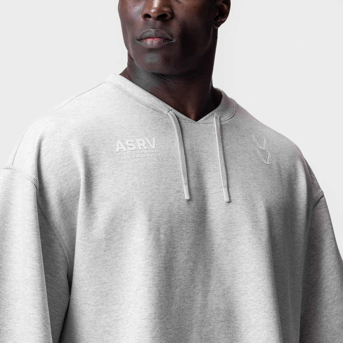 0945. Micro-Terry Warm-Up Tee - Heather Grey | ASRV