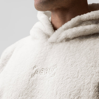 0553. Sherpa Recovery Hoodie - Ivory Cream/Black "Wings" | ASRV