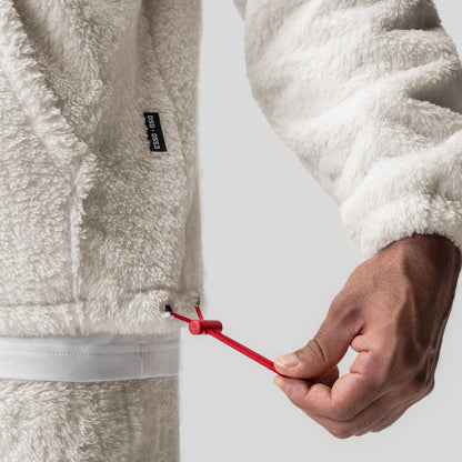0553. Sherpa Recovery Hoodie - Ivory Cream/Black "Wings" | ASRV