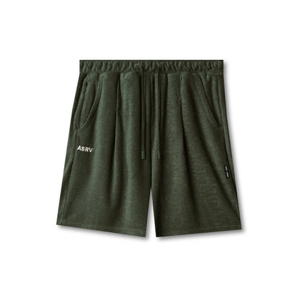 1094. Towel Terry Relaxed Short - Olive | ASRV