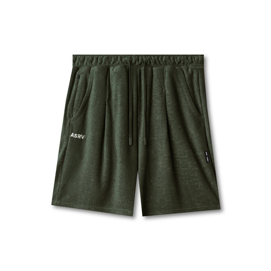 1094. Towel Terry Relaxed Short - Olive | ASRV