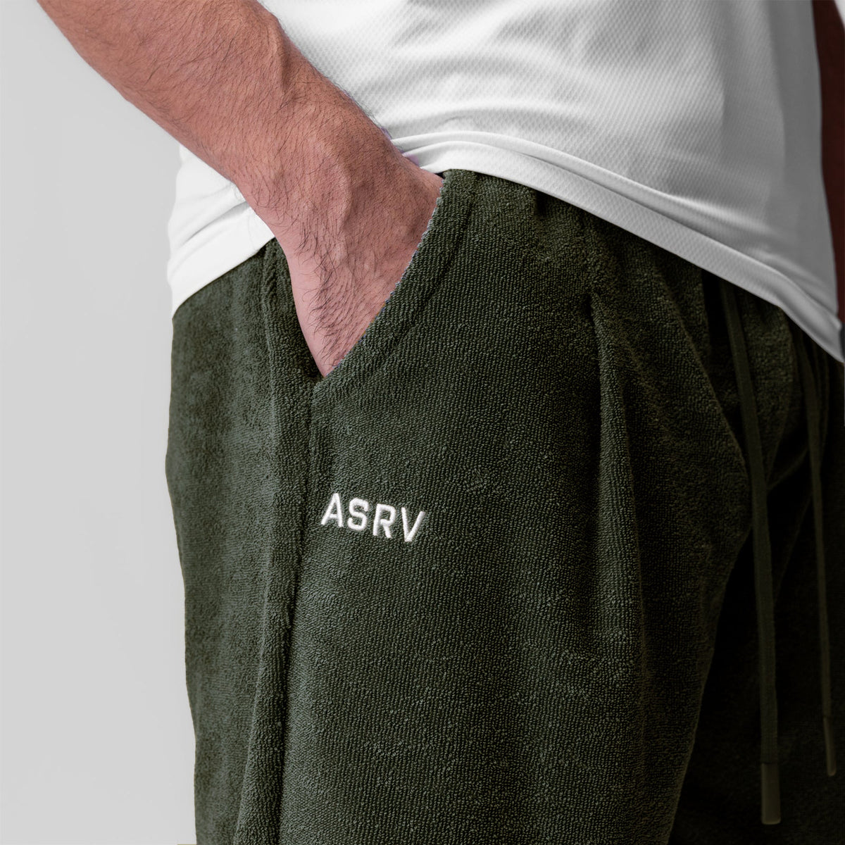 1094. Towel Terry Relaxed Short - Olive | ASRV
