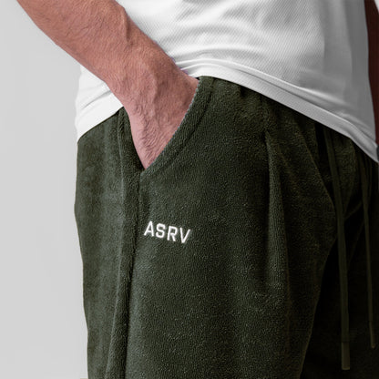1094. Towel Terry Relaxed Short - Olive | ASRV