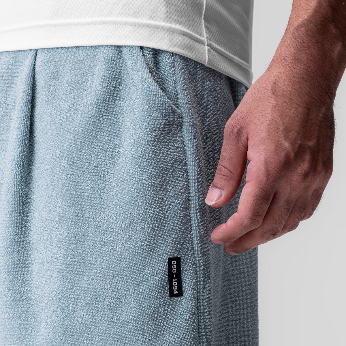 1094. Towel Terry Relaxed Short - Light Sky | ASRV