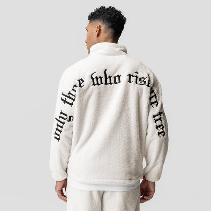 1006. Sherpa Recovery 1/2 Zip - Ivory Cream/Black | ASRV
