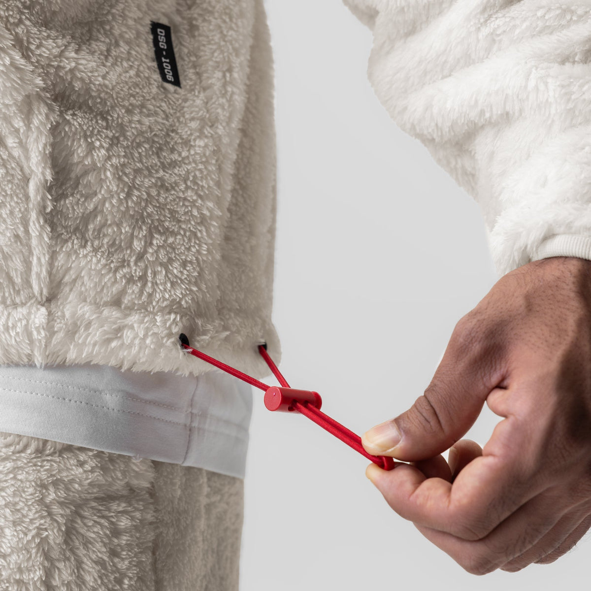 1006. Sherpa Recovery 1/2 Zip - Ivory Cream/Black | ASRV
