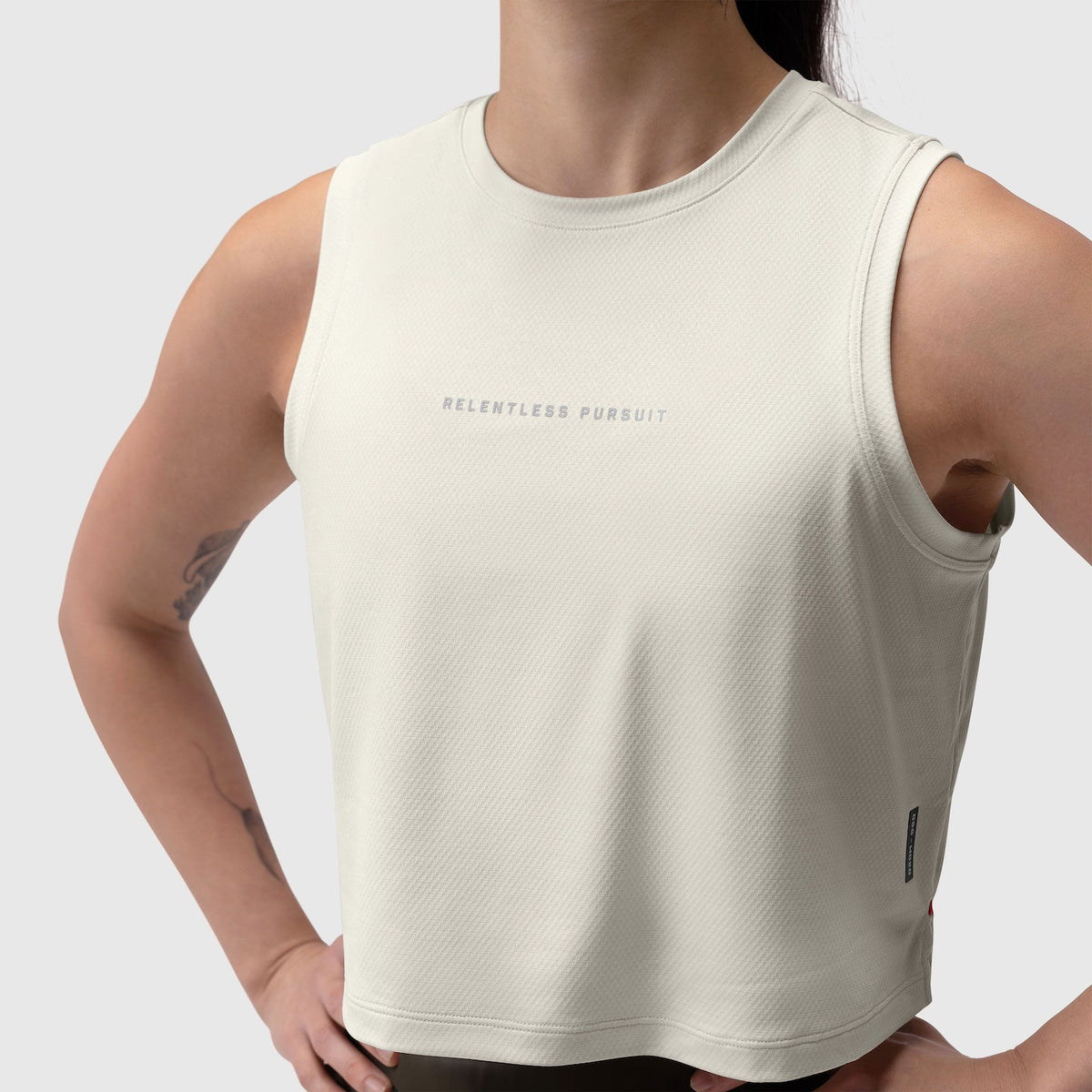 W020. AeroSilver® Tank Top - Ivory Cream "RP" | ASRV