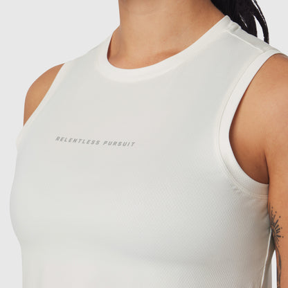 W020. AeroSilver® Tank Top - Ivory Cream "RP" | ASRV