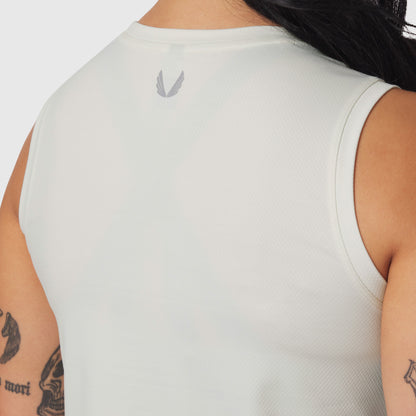 W020. AeroSilver® Tank Top - Ivory Cream "RP" | ASRV