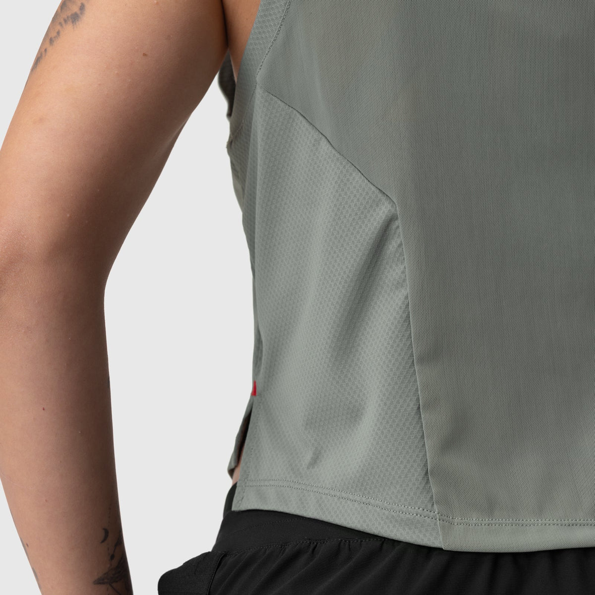 ASRV x Equinox AeroSilver® Cropped Training Tank - Sage | ASRV