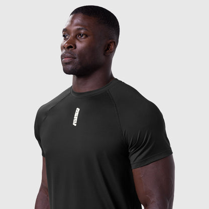 0660. AeroSilver® Established Tee - Black "Blade" | ASRV