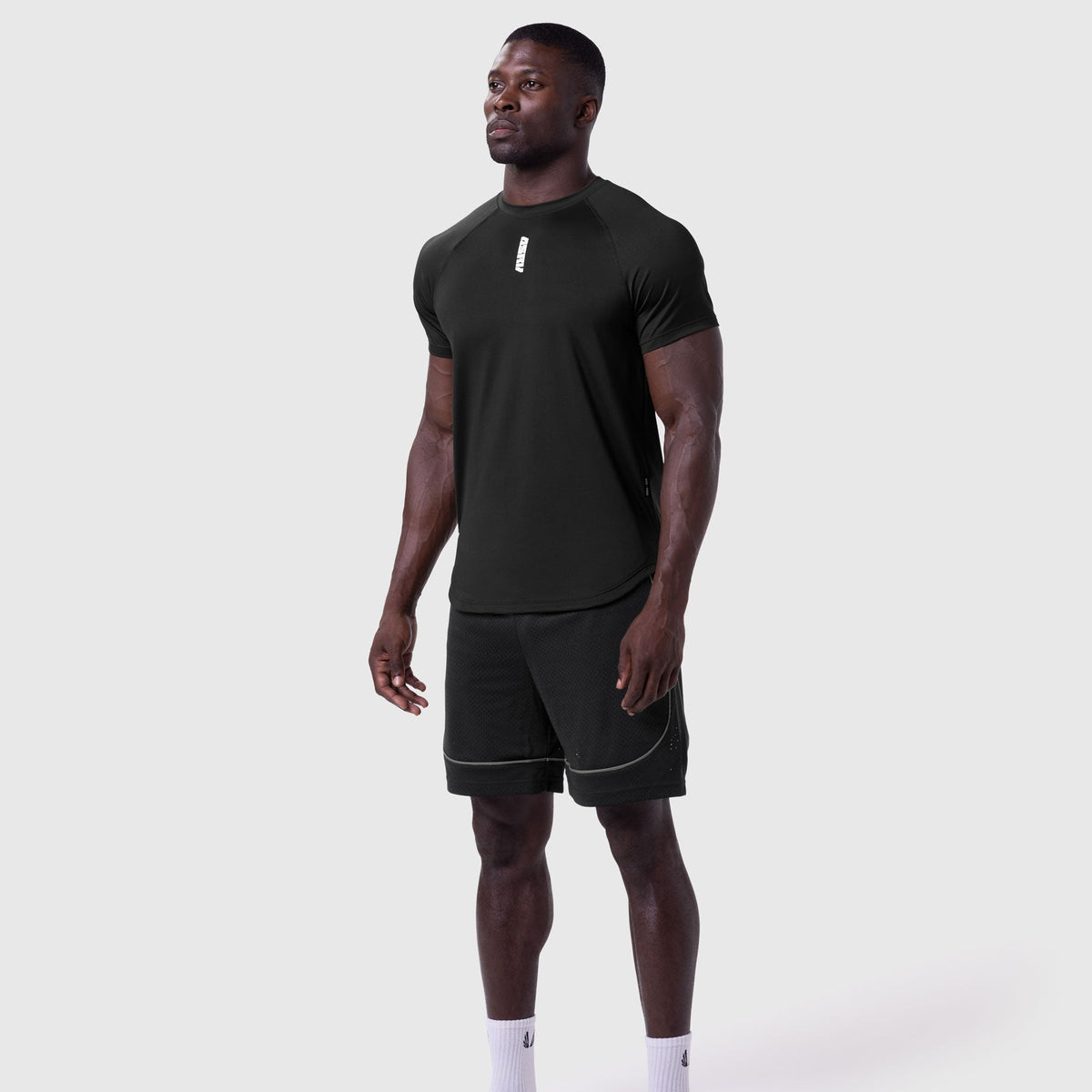 0660. AeroSilver® Established Tee - Black "Blade" | ASRV