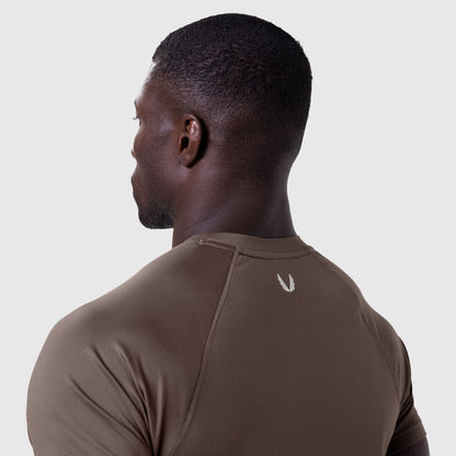 0660. AeroSilver® Established Tee - Dark Earth "Blade" | ASRV