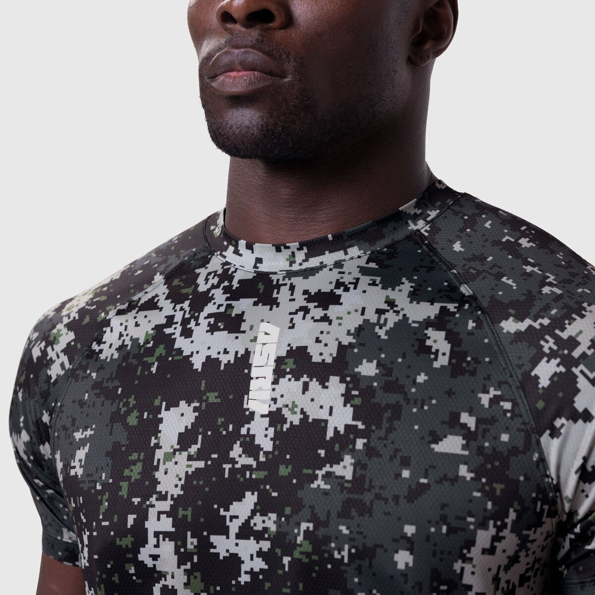 0660. AeroSilver® Established Tee - Pixel Camo "Blade" | ASRV