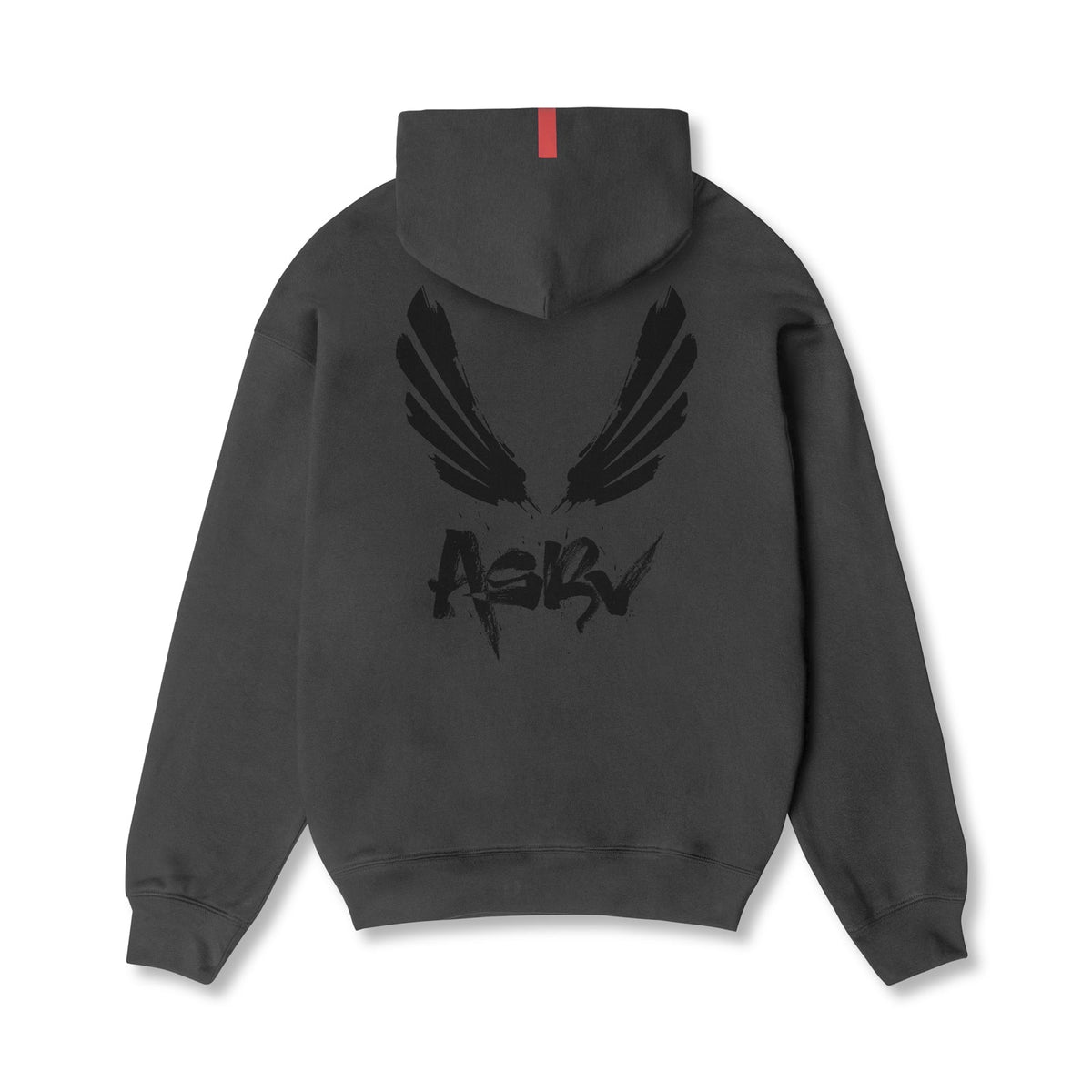 0874. Tech-Terry™ Zip Pocket Hoodie - Space Grey/Black "Brush Wings/AS | ASRV