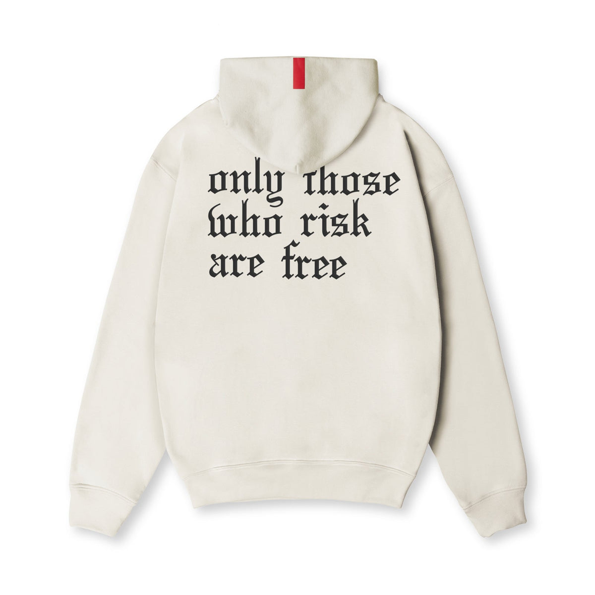 0874. Tech-Terry™ Zip Pocket Hoodie - Stone/Black "OTWR" | ASRV