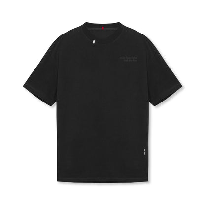 0797. Tech Essential™ Relaxed Tee - Black/Black "Brush Wings/ASRV" | ASRV