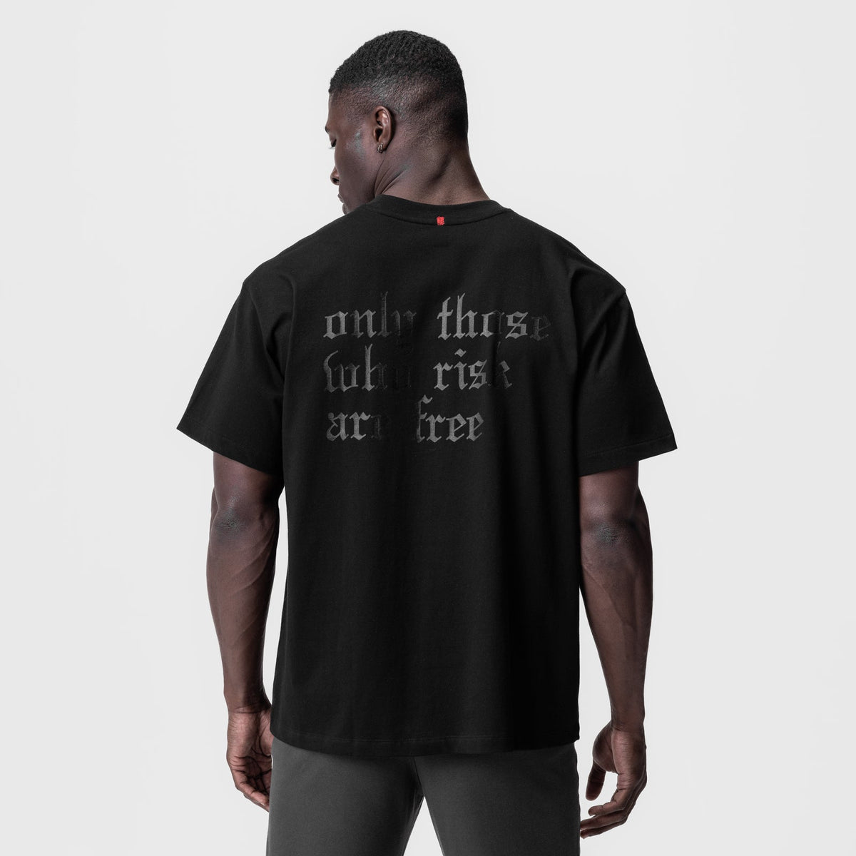 0797. Tech Essential™ Relaxed Tee - Black/Black "OTWR" | ASRV