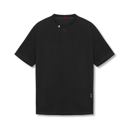 0797. Tech Essential™ Relaxed Tee - Black/Black "OTWR" | ASRV
