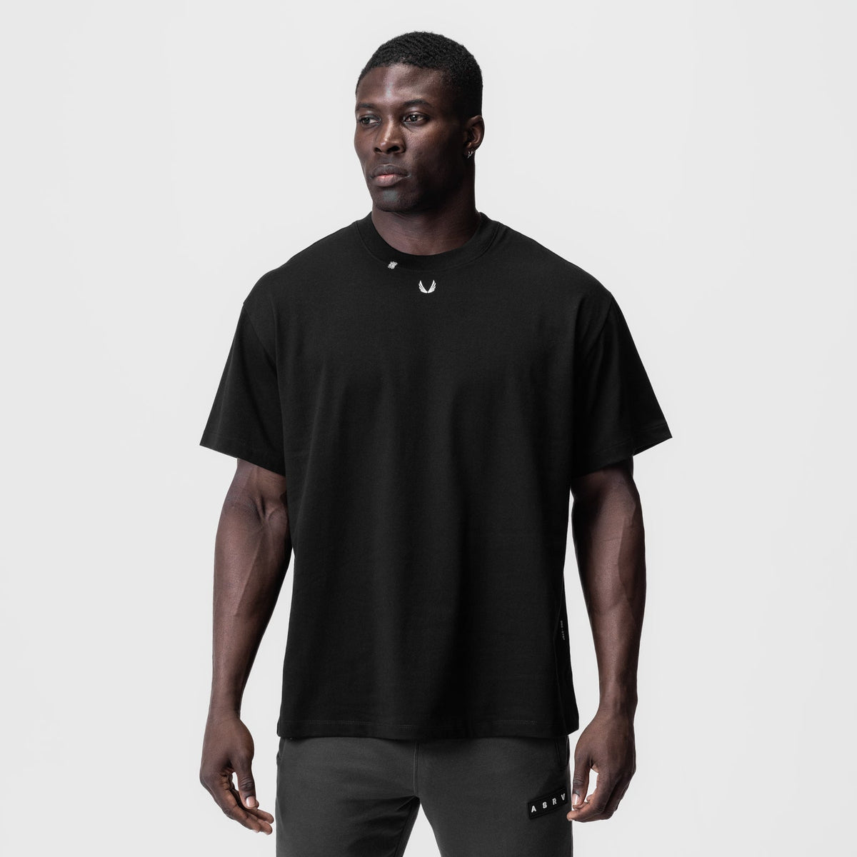 0797. Tech Essential™ Relaxed Tee - Black/White "OTWR" | ASRV