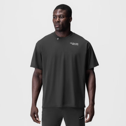 0797. Tech Essential™ Relaxed Tee - Space Grey "Brush Wings/ASRV" | ASRV