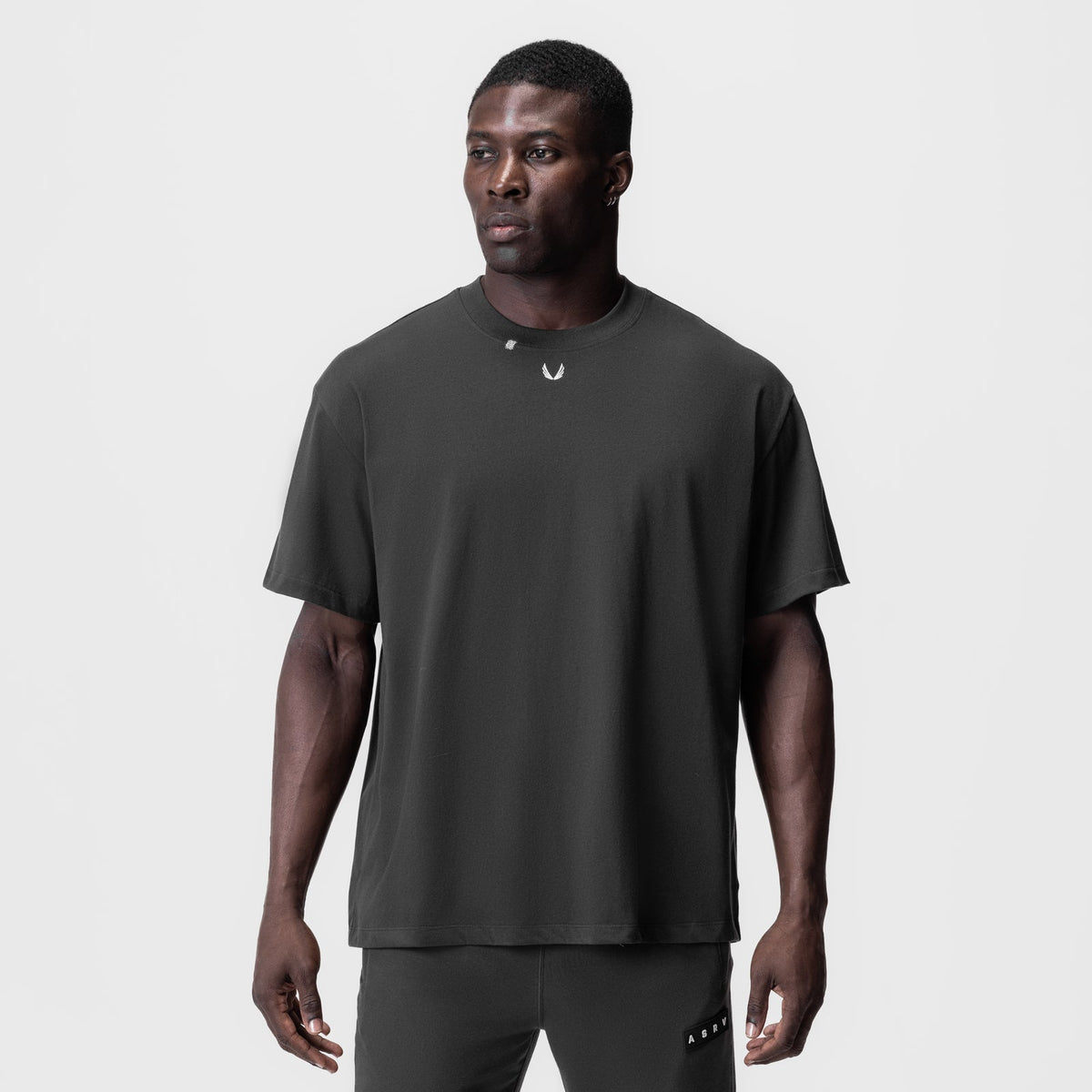 0797. Tech Essential™ Relaxed Tee - Space Grey/White "OTWR" | ASRV