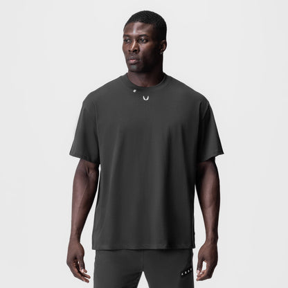 0797. Tech Essential™ Relaxed Tee - Space Grey/White "OTWR" | ASRV
