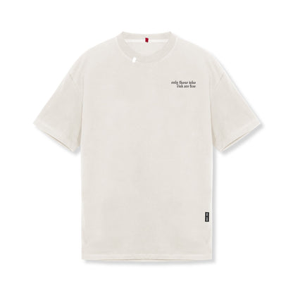 0797. Tech Essential™ Relaxed Tee - Stone "Brush Wings/ASRV" | ASRV