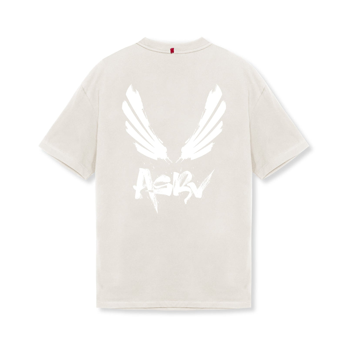 0797. Tech Essential™ Relaxed Tee - Stone/White "Brush Wings/ASRV" | ASRV