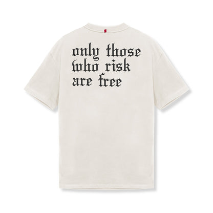 0797. Tech Essential™ Relaxed Tee - Stone/Black "OTWR" | ASRV