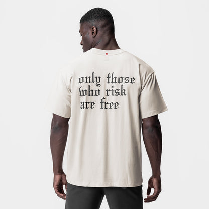 0797. Tech Essential™ Relaxed Tee - Stone/Black "OTWR" | ASRV
