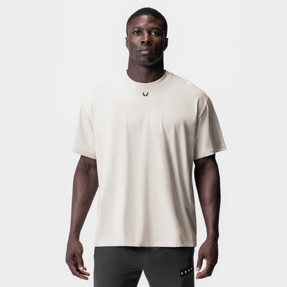 0797. Tech Essential™ Relaxed Tee - Stone/Black "OTWR" | ASRV