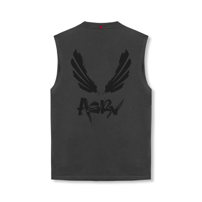 0807. Tech Essential™ Relaxed Cutoff - Space Grey/Black "Brush Wings/A | ASRV