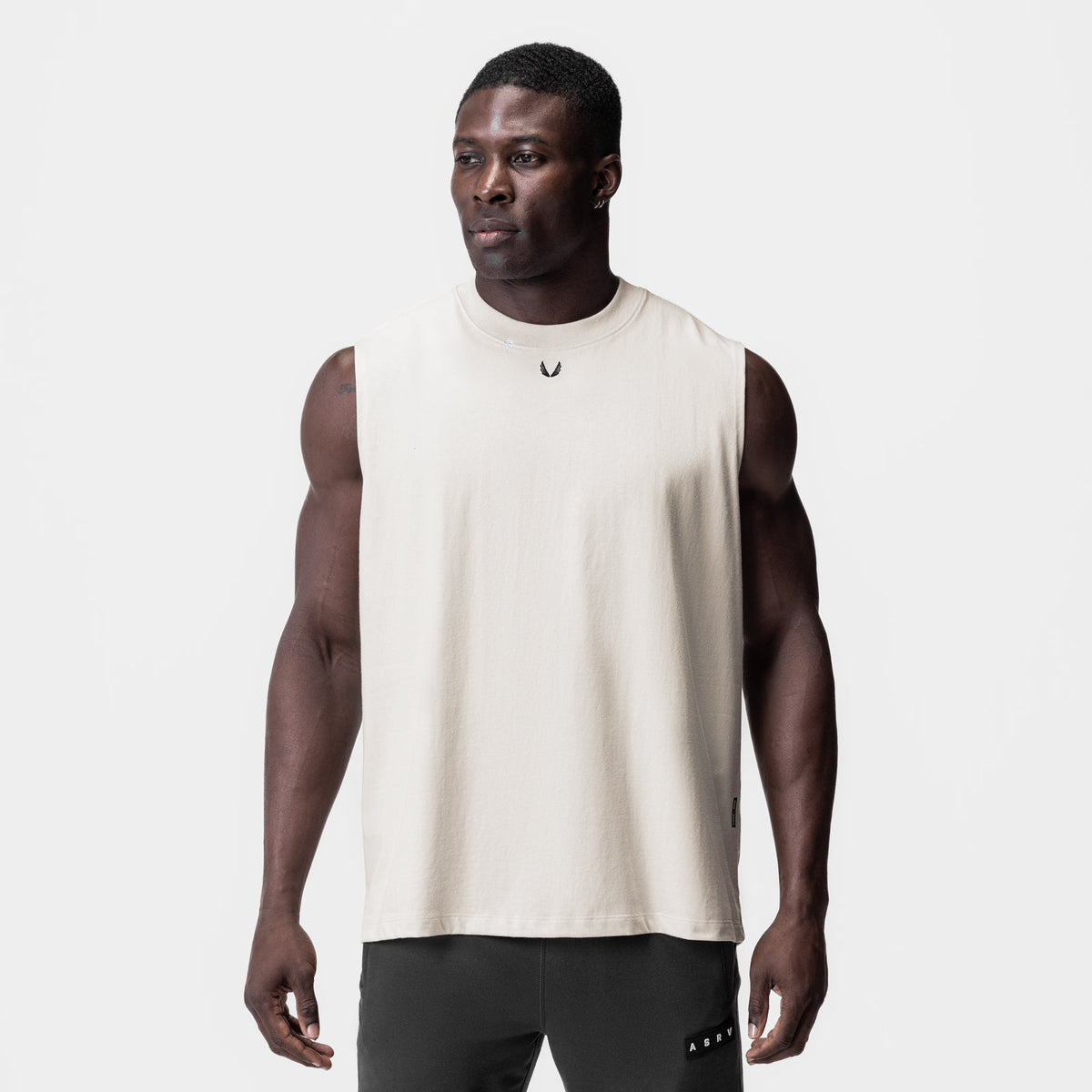0807. Tech Essential™ Relaxed Cutoff - Stone/Black "OTWR" | ASRV