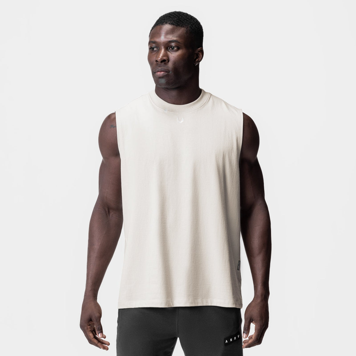 0807. Tech Essential™ Relaxed Cutoff - Stone/White "OTWR" | ASRV