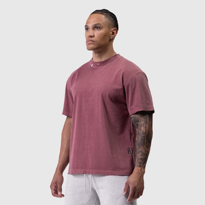 0797. Tech Essential™ Relaxed Tee - Faded Crimson | ASRV