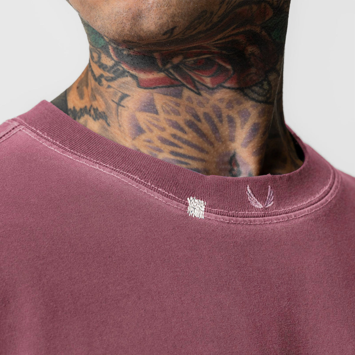 0797. Tech Essential™ Relaxed Tee - Faded Crimson | ASRV