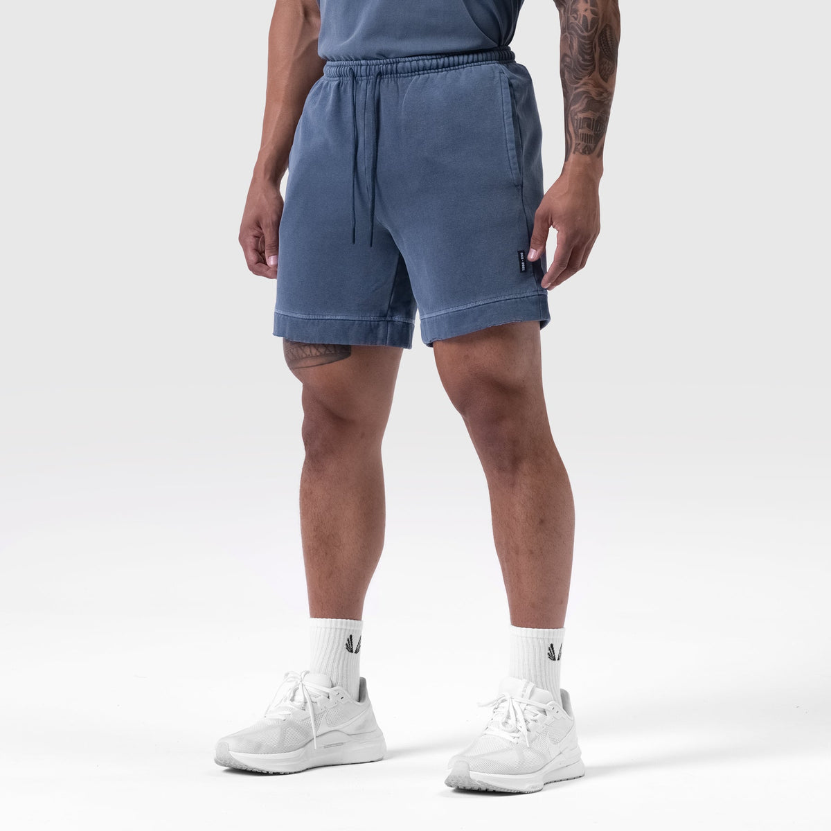 0921. Tech Essential™ Sweat Short - Faded Navy | ASRV