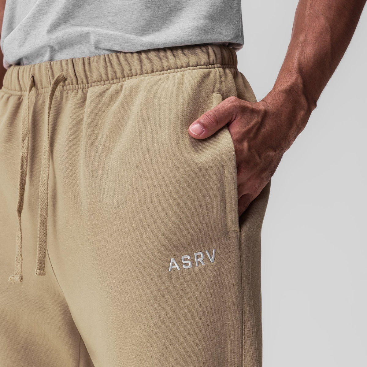 0840. Tech Essential™ Straight Leg Sweats - Khaki | ASRV