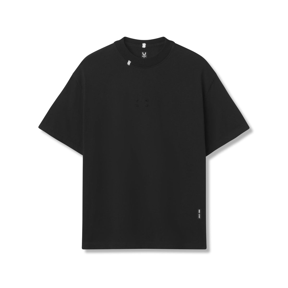 0797. Tech Essential™ Relaxed Tee - Black "Space Bracket" | ASRV