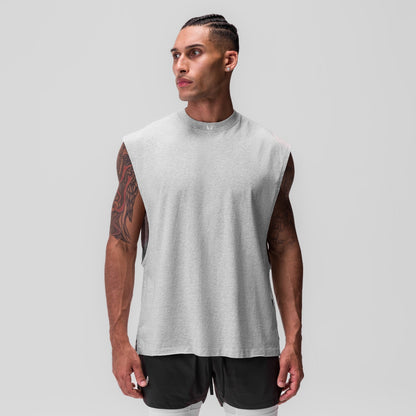 0845. Tech Essential™ Rocker Cutoff - Heather Grey | ASRV