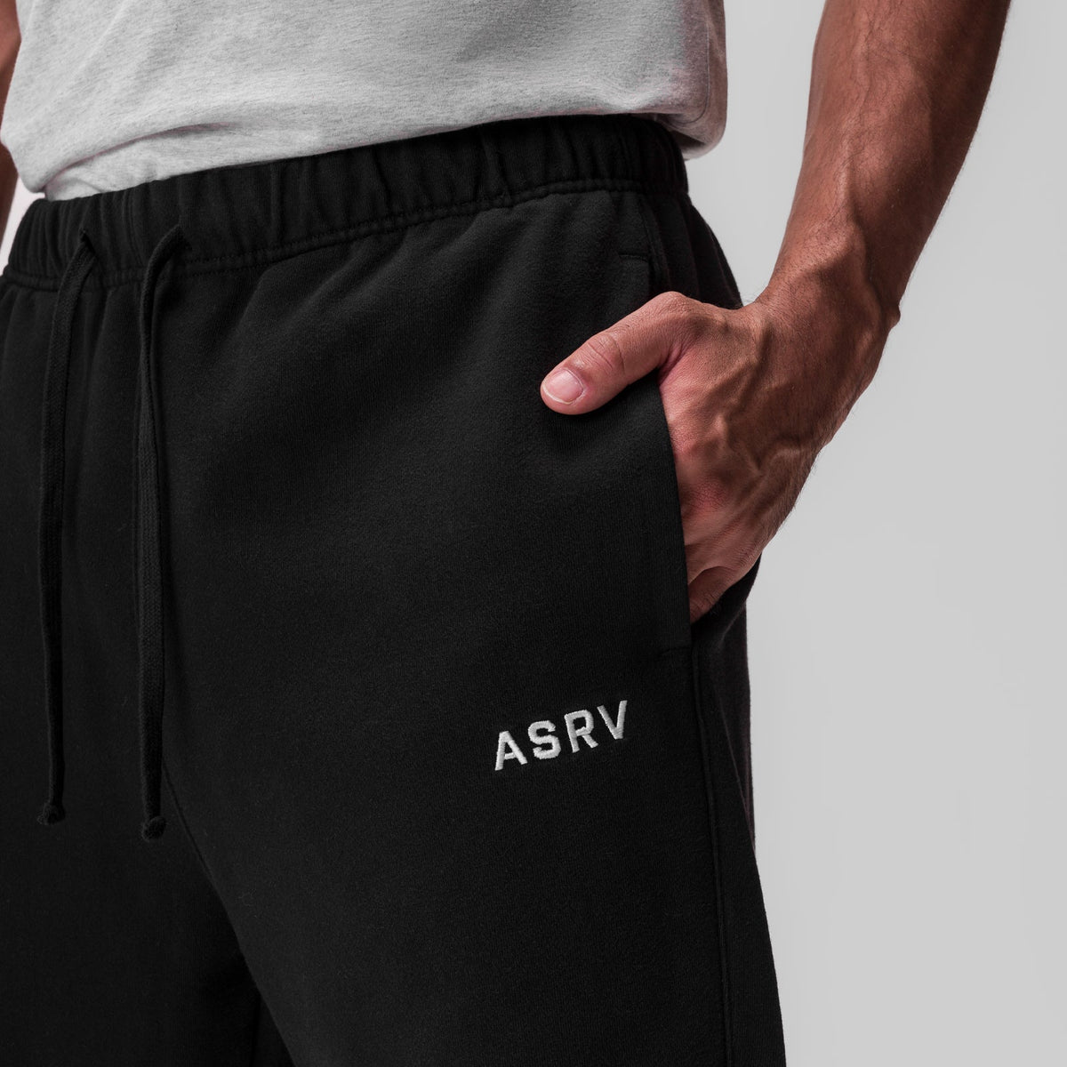 0840. Tech Essential™ Straight Leg Sweats - Black | ASRV