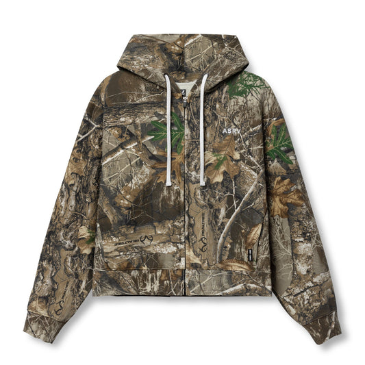 0843. Tech Essential™ Distressed Full Zip Hoodie - Realtree® Camo | ASRV
