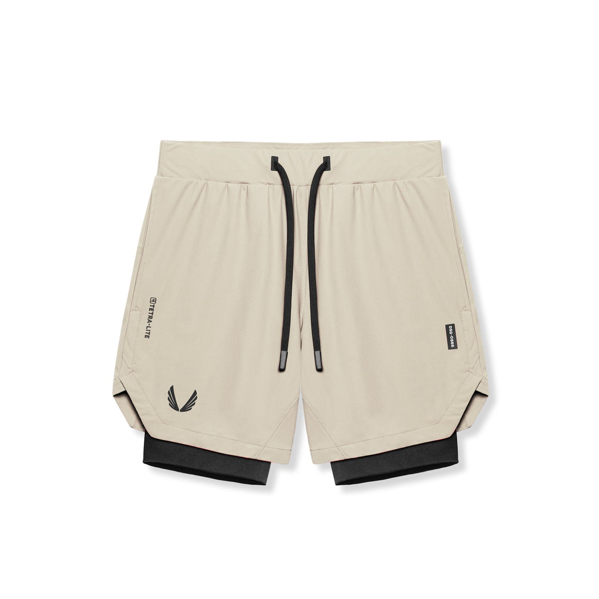 0866. Tetra-Lite® 7" Liner Short - Sand Smoke "Wings"/Black | ASRV