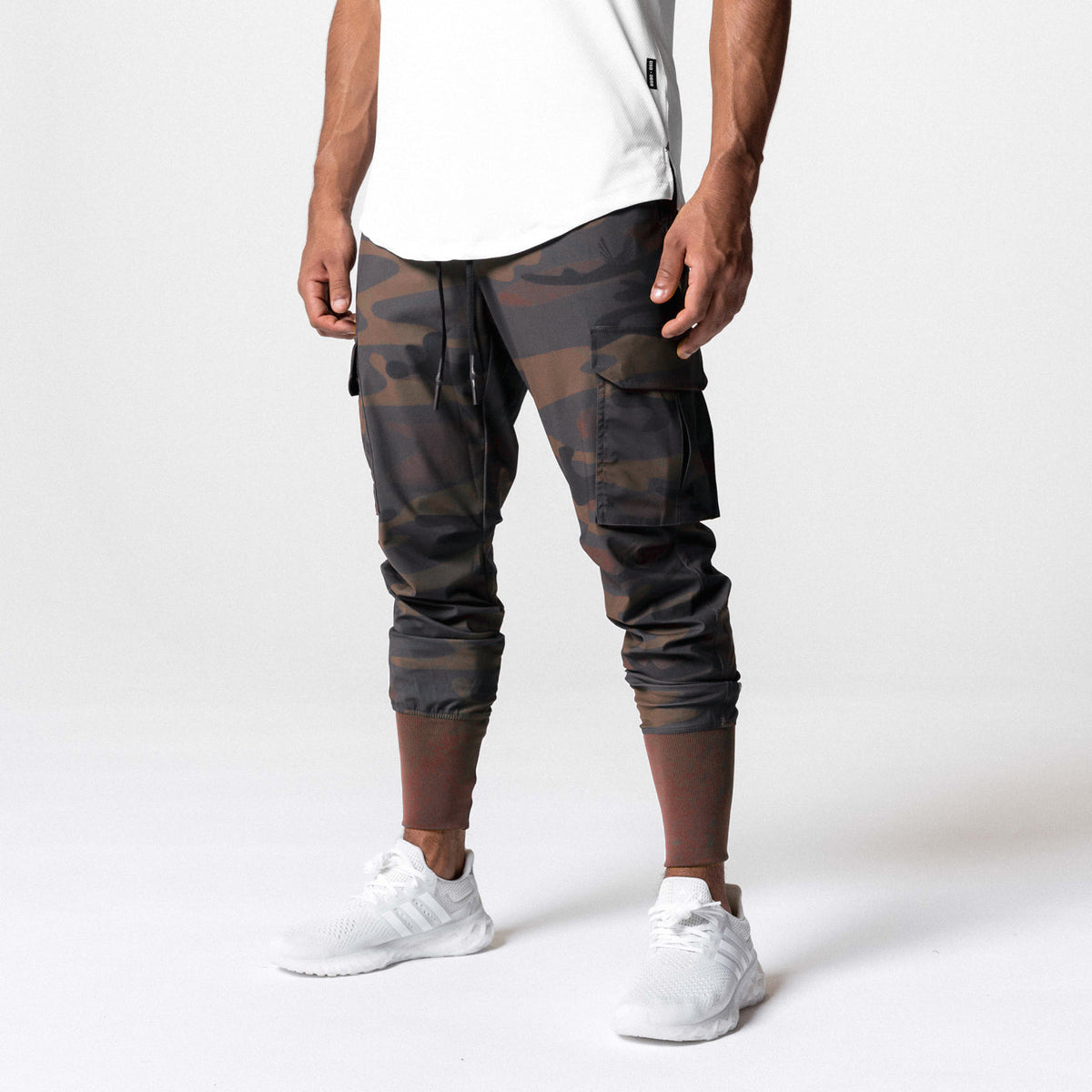 0437. Tetra-Lite® Cargo High Rib Jogger - Rust Camo | ASRV