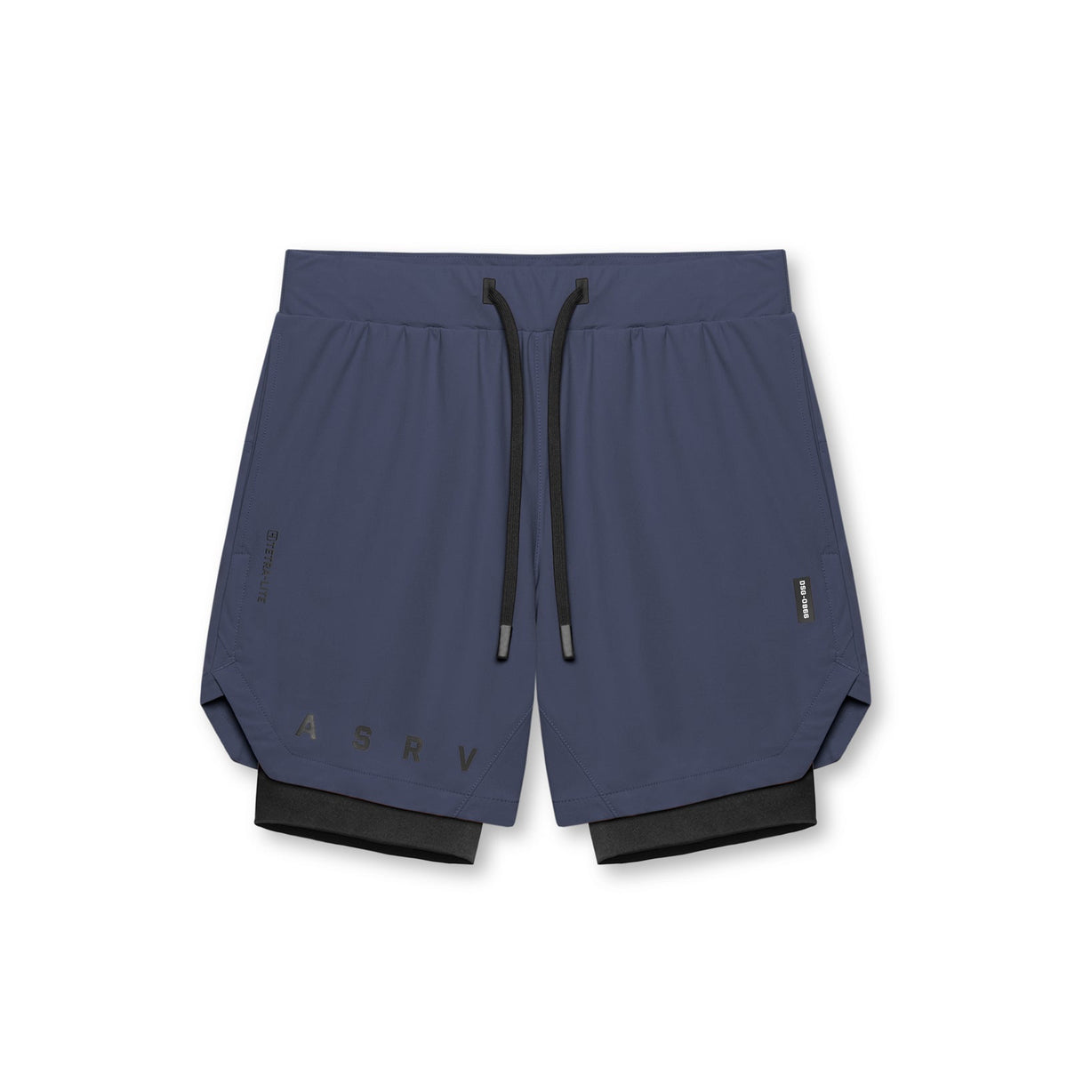 0866. Tetra-Lite® 7" Liner Short - Navy "ASRV"/Black | ASRV