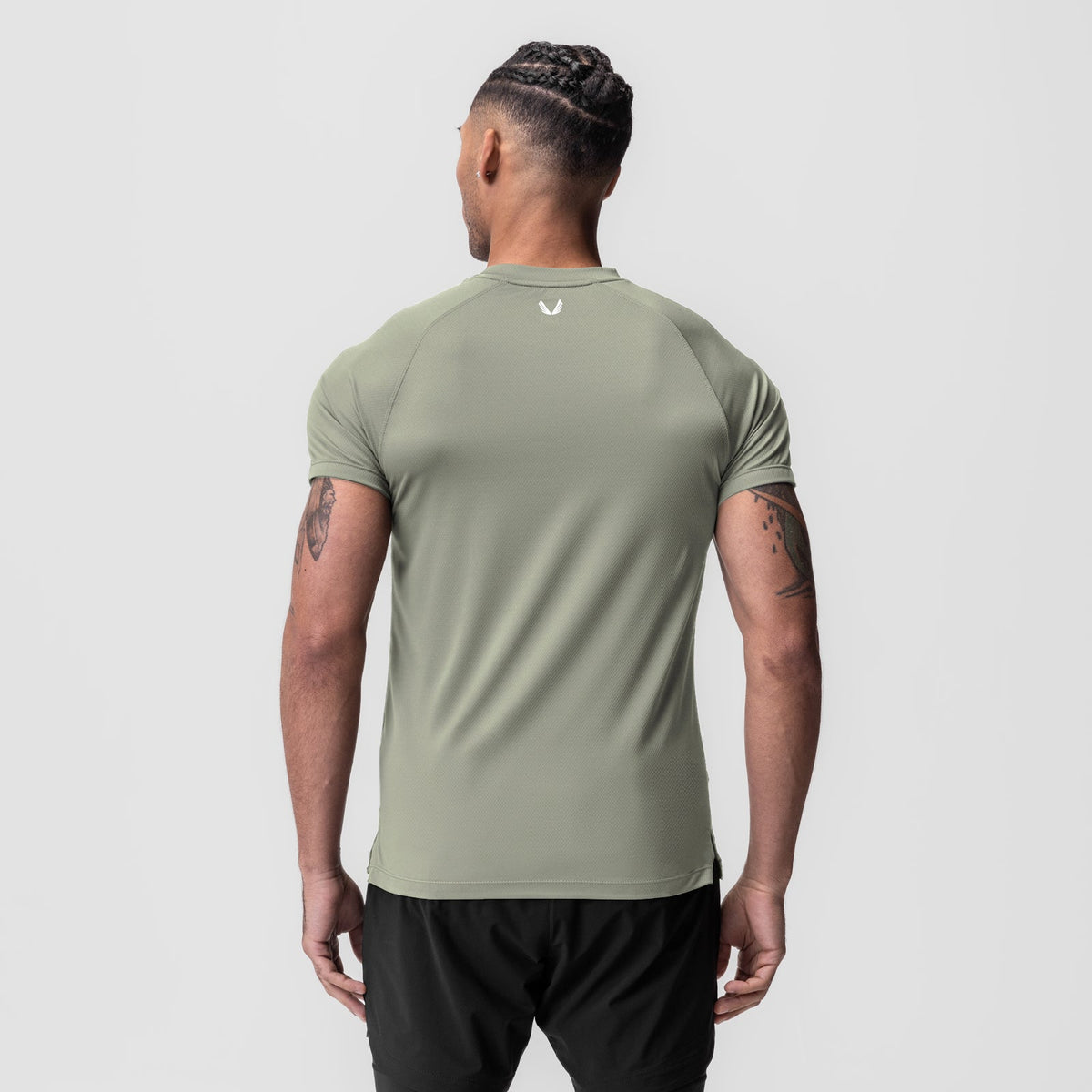 0918. AeroSilver® Fitted Tee - Sage | ASRV