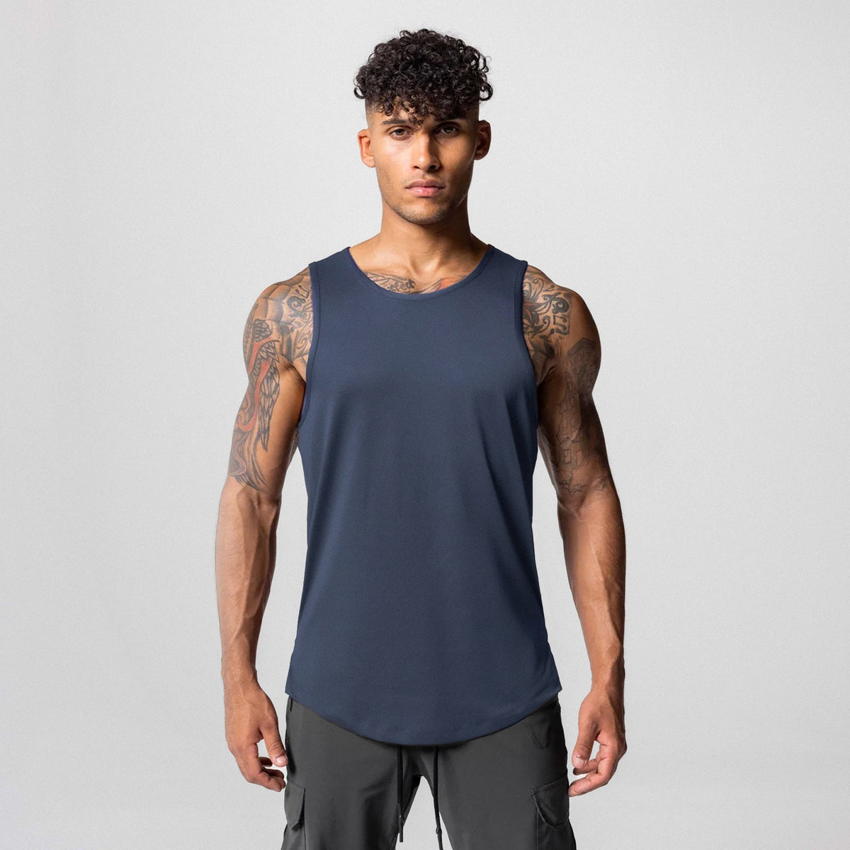 0830. AeroSilver® Tank Top - Navy | ASRV