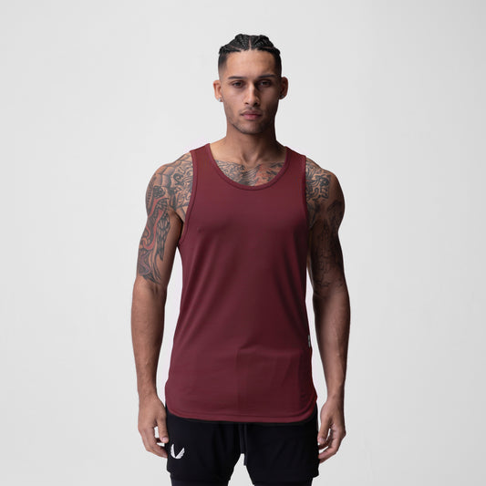 0830. AeroSilver® Tank Top - Crimson | ASRV